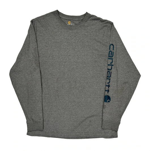 Carhartt Long Sleeve T-Shirt - Medium Grey Cotton