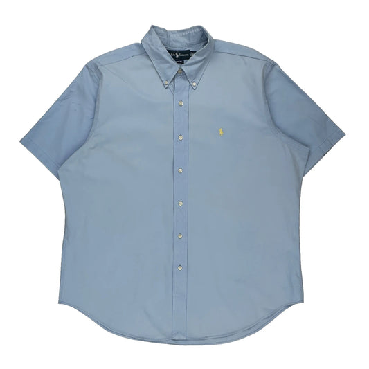 Ralph Lauren Short Sleeve Shirt - XL Blue Cotton