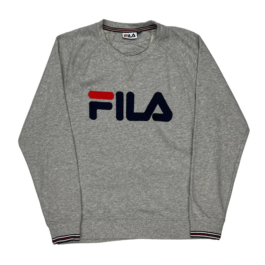 Fila Sweatshirt - Medium Grey Cotton Blend