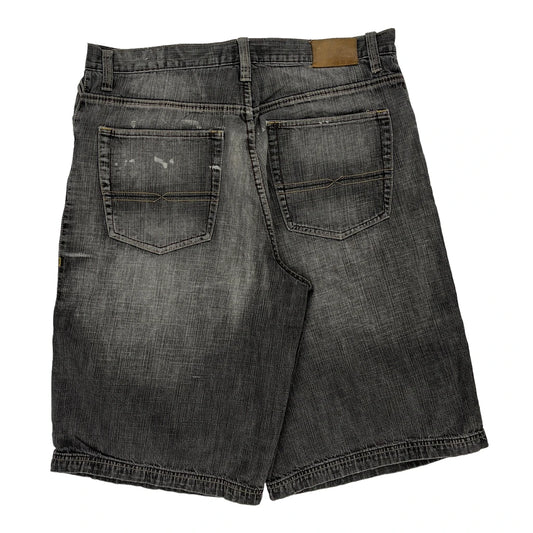 Unbranded Denim Shorts - 36W 14L Grey Cotton