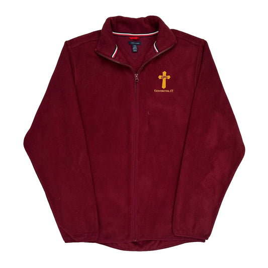 Vintage Kensington, Ct Tommy Hilfiger Fleece Jacket - Small Burgundy Polyester