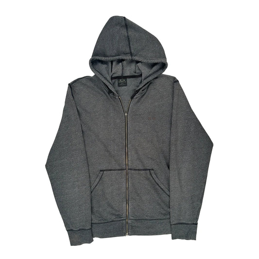 Oakley Hoodie - Large Grey Cotton Blend