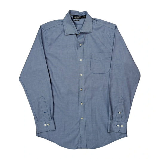 Vintage Ralph Lauren Slim Fit Shirt - Large Blue Cotton
