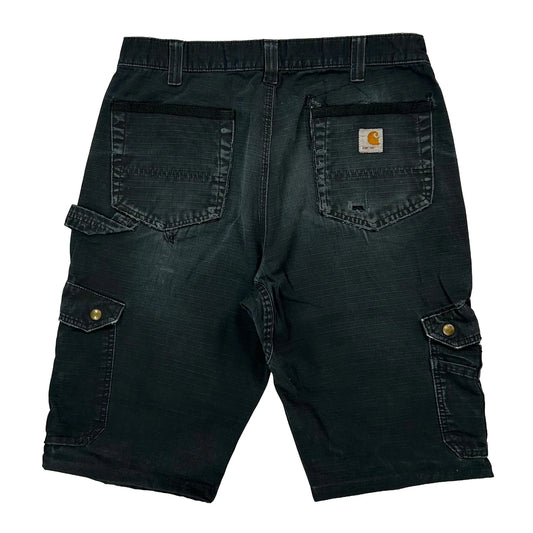 Carhartt Cargo Shorts - 32W 13L Black Cotton