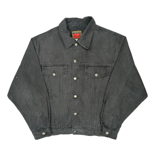 Wrangler Denim Jacket - Large Black Cotton