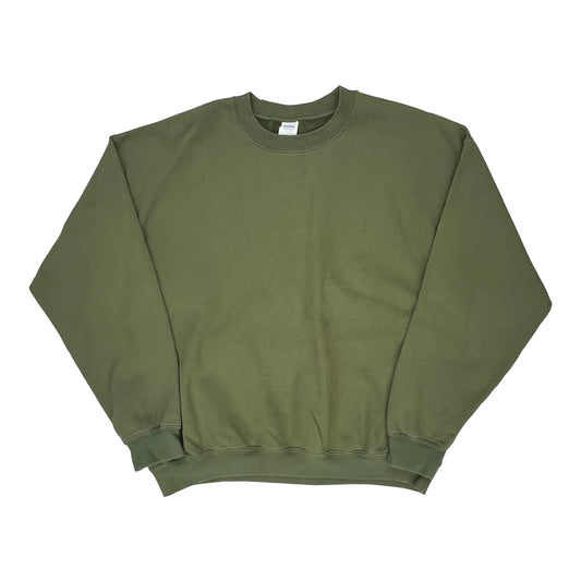 Gildan Sweatshirt - XL Green Cotton Blend