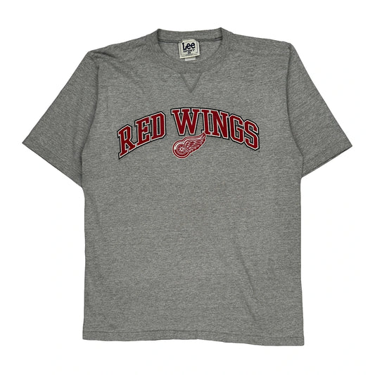 Red Wings Lee Sport T-Shirt - Large Grey Cotton