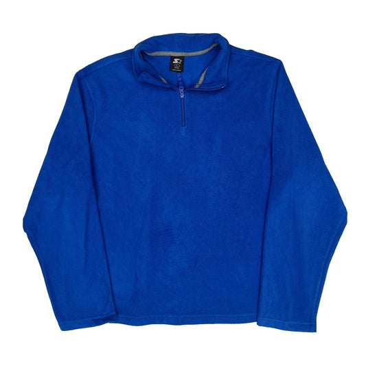 Vintage Starter Fleece - Large Blue Polyester