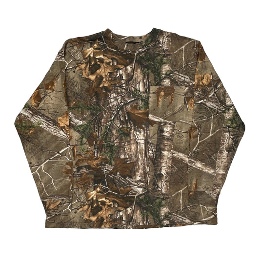 Unbranded Camo Long Sleeve T-Shirt - XL Camo Cotton