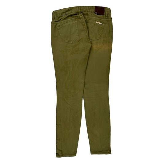 Armani Exchange Trousers - 29W UK 8 Green Cotton