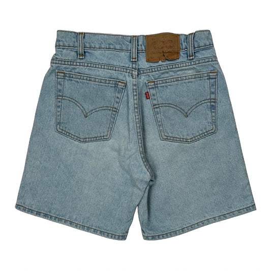 550 Levis Baggy Denim Shorts - 28W 8L Light Wash Cotton