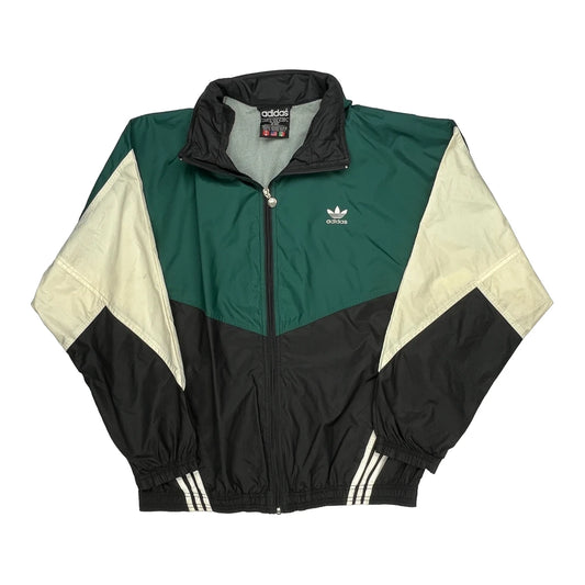 Adidas Windbreaker - Large Black Polyester