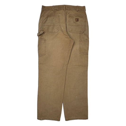 Carhartt Carpenter Trousers - 33W 32L Brown Cotton