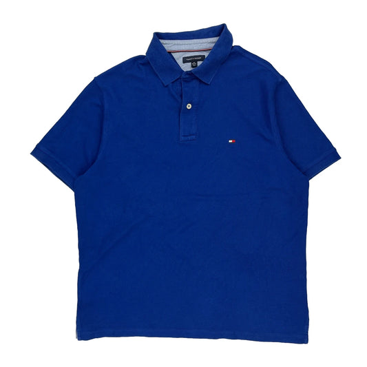 Tommy Hilfiger Tall Polo Shirt - XL Blue Cotton Blend