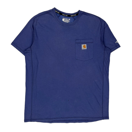 Force Carhartt T-Shirt - Large Blue Cotton