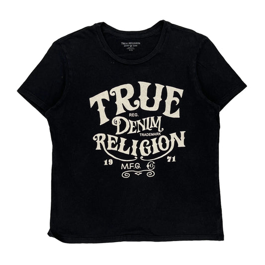 Made In USa True Religion T-Shirt - XL Black Cotton