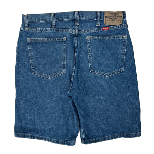 Wrangler Denim Shorts - 34W 9L Blue Cotton