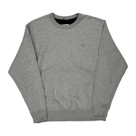 Champion Sweatshirt - Large Grey Cotton Blend
