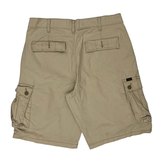 Lee Cargo Shorts - 32W 9L Beige Cotton
