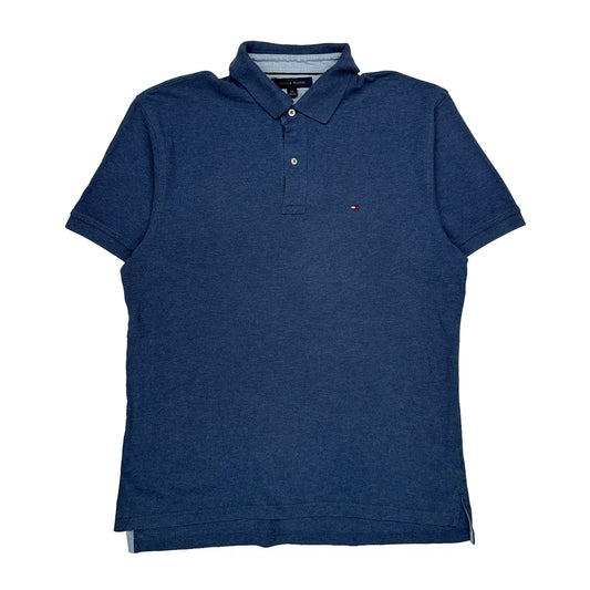 Vintage Tommy Hilfiger Polo Shirt - Large Blue Cotton