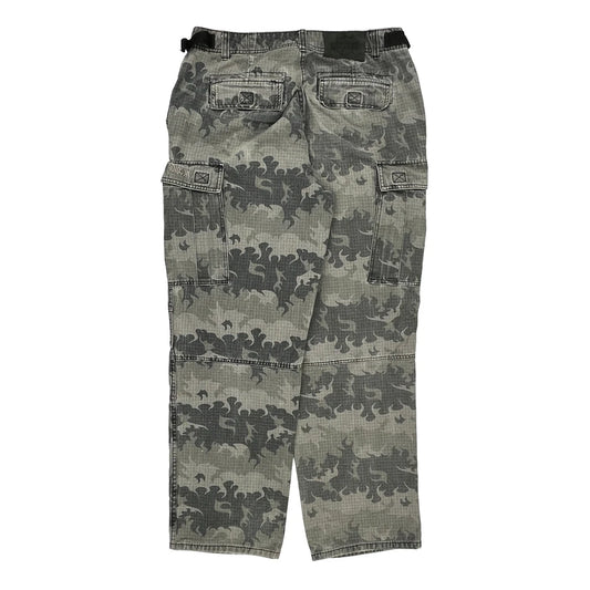 Harley Davidson Cargo Trousers - 36W 31L Camo Cotton