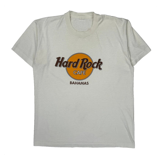 Hard Rock Cafe Single Stitch T-Shirt - XL White Cotton