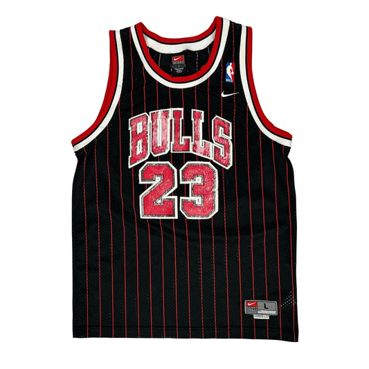 Michael Jordan Chicago Bulls Nike Nba Jersey - Large Black Polyester
