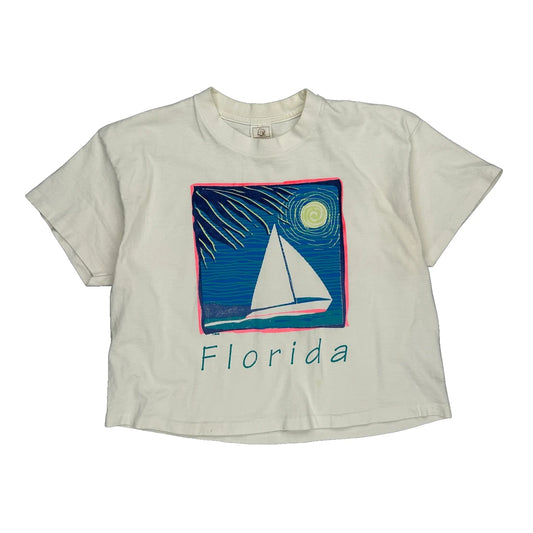 Trader Cotton Single Stitch T-Shirt - Large White Cotton