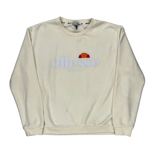 Ellesse Sweatshirt - XL Cream Cotton