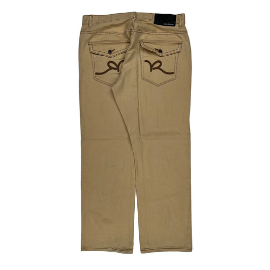 Rocawear Trousers - 36W 31L Beige Cotton