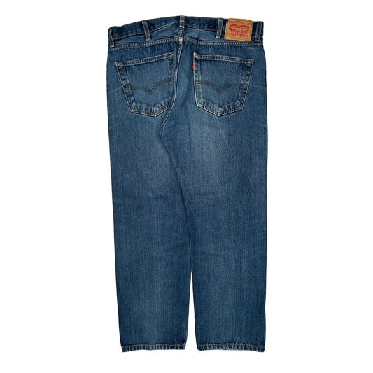 505 Levis Jeans - 36W 30L Blue Cotton