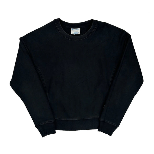 Vintage Reverse Weave Champion Sweatshirt - XS Black Cotton