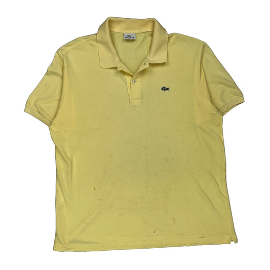 Lacoste Polo Shirt - XL Yellow Cotton