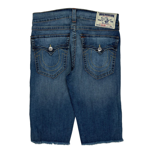 Vintage True Religion Denim Shorts - 34W 16L Blue Denim