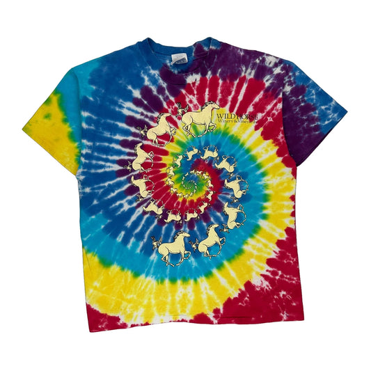 Hanes Single Stitch T-Shirt - Large Multicoloured Cotton