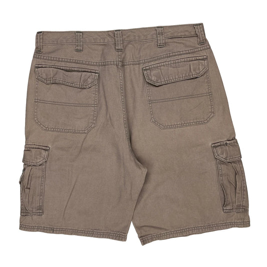 Wrangler Cargo Shorts - 36W 10L Brown Cotton