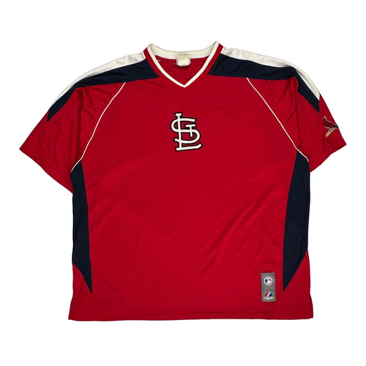 St. Louis Cardinals Majestic Mlb Jersey - 2XL Red Polyester
