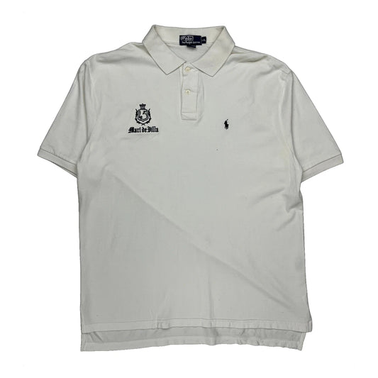 Vintage Polo By Ralph Lauren Polo Shirt - 2XL White Cotton
