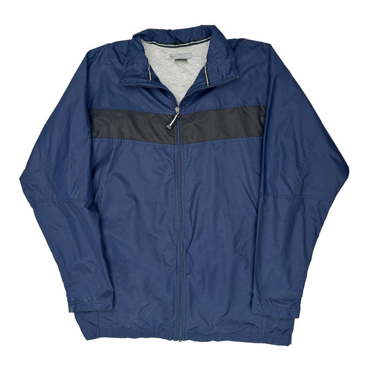 Nike Windbreaker - Large Blue Polyester