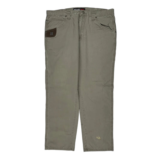 Wrangler Cargo Trousers - 38W 30L Khaki Cotton