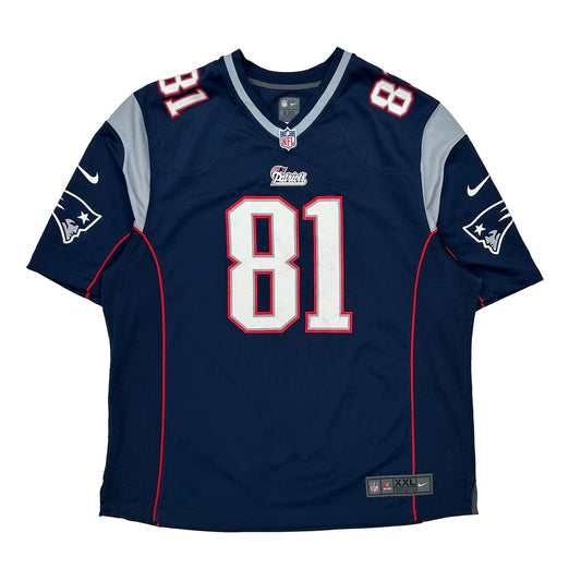 Vintage New England Patriots Nike Nfl Jersey - 2XL Navy Polyester