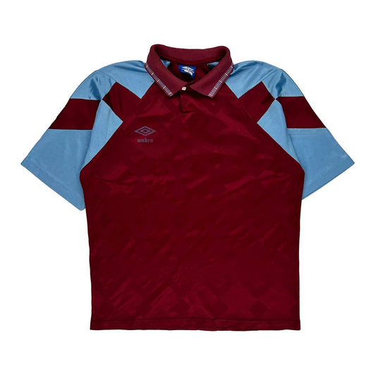 Number 12 Umbro Football Shirt - Medium Burgundy Polyester
