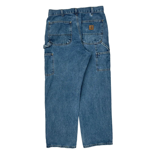 Carhartt Carpenter Jeans - 32W 30L Blue Cotton