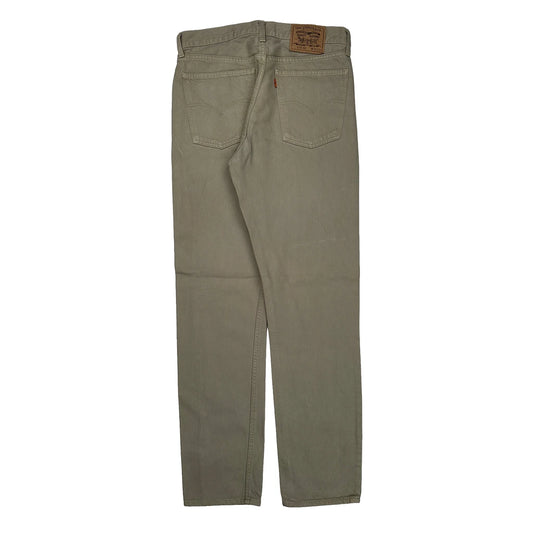 Orange Tab 615 Levis Jeans - 31W 35L Beige Cotton