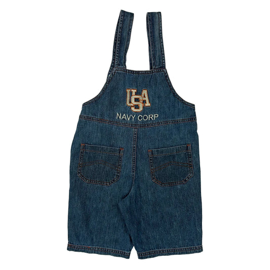 Age 5 Blue Spencers Graphic Dungarees - Small Blue Denim