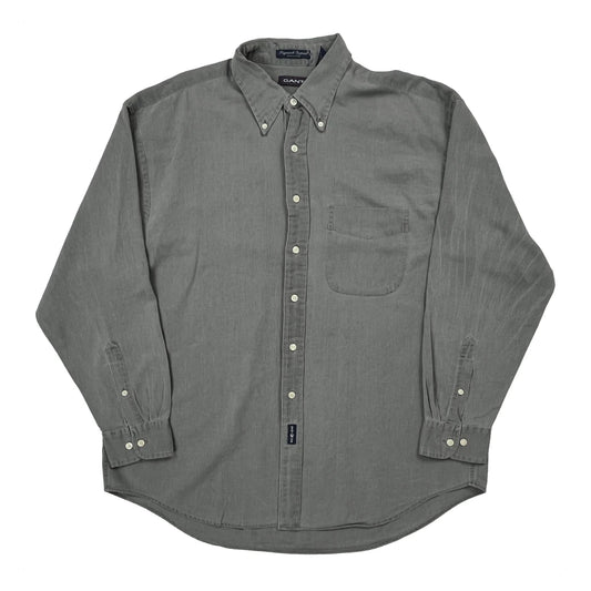 Vintage Gant Shirt - XL Grey Cotton