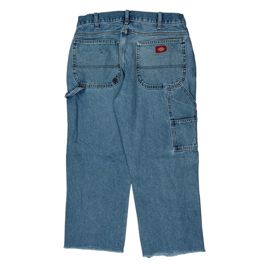 Dickies Carpenter Jeans - 32W 25L Blue Cotton