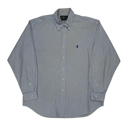 Blake Shirt Ralph Lauren Striped Shirt - Large Blue Cotton