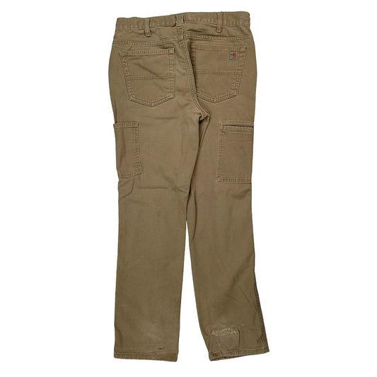 Carhartt Carpenter Trousers - 30W 29L Beige Cotton Blend