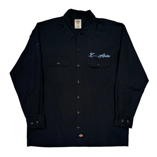 Audio Dickies Shirt - Large Black Cotton